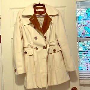 Cream pea coat